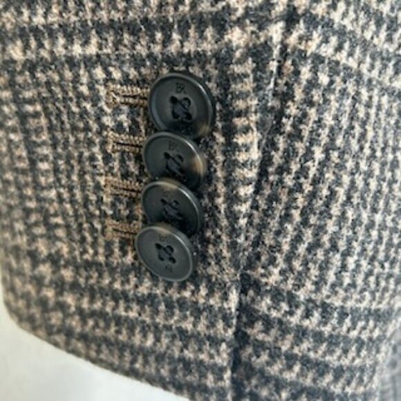 NWOT Banana Republic Tailored Fit Brown Glen Plaid Jacket Blazer - Picture 10 of 16